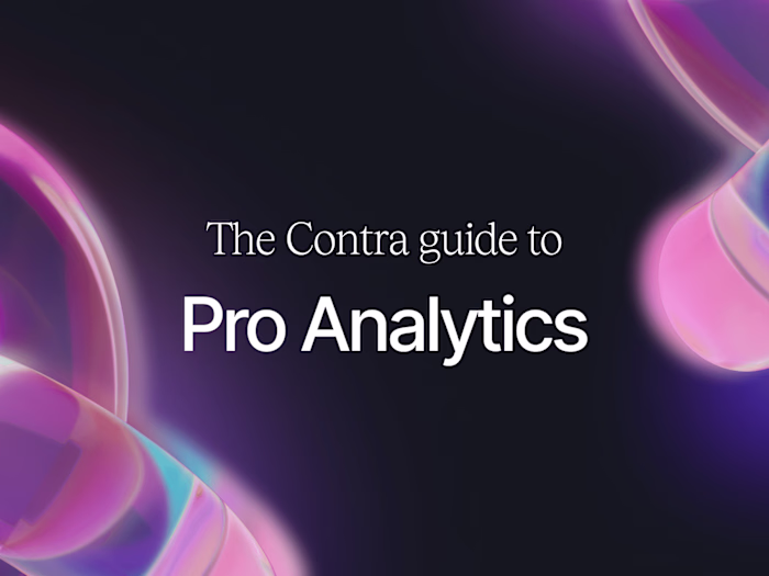 Using Contra’s Pro Analytics to land more work 🚀