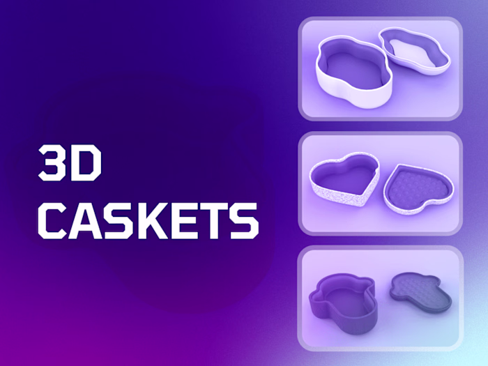 3D Upholstered Small Infant Caskets