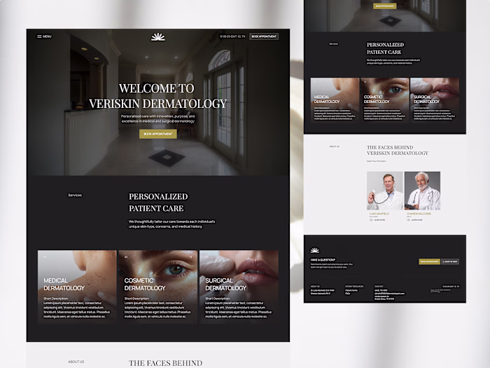 Veriskin Dermatology - Design/framer build