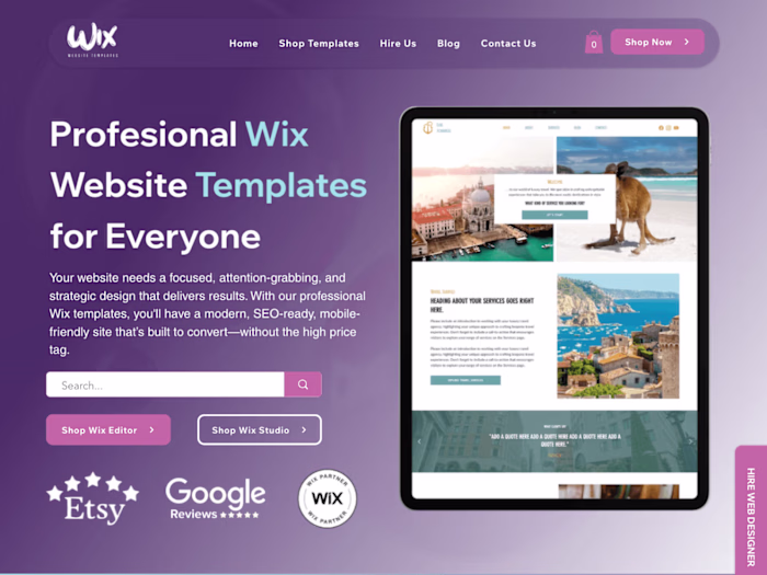 Wix Website Templates | My E-Shop with Wix Templates