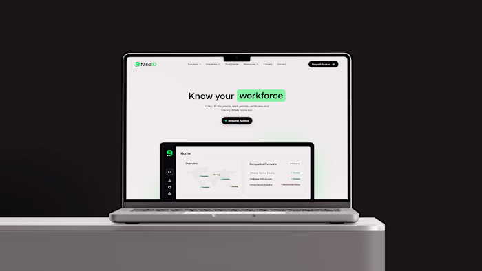Ui/Ux Design for NineID Website