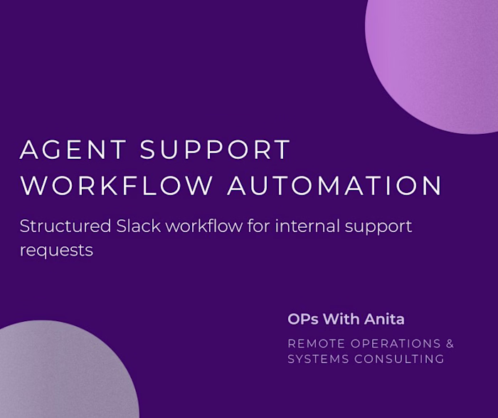Agent Support Workflow Automation