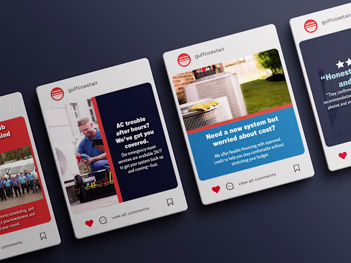 Social Media Strategy & Design for Gulf Coast Air Systems