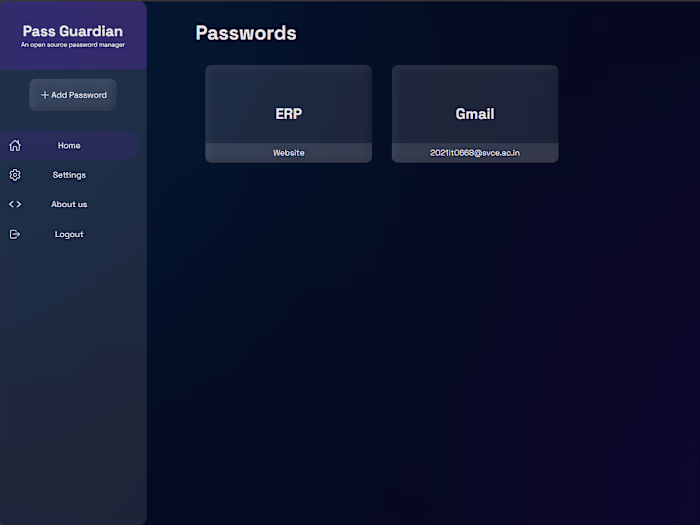 Pass Guardian - Password Manager