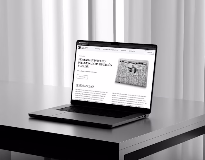 Satorres Abogados - Landing Page - Logo Design