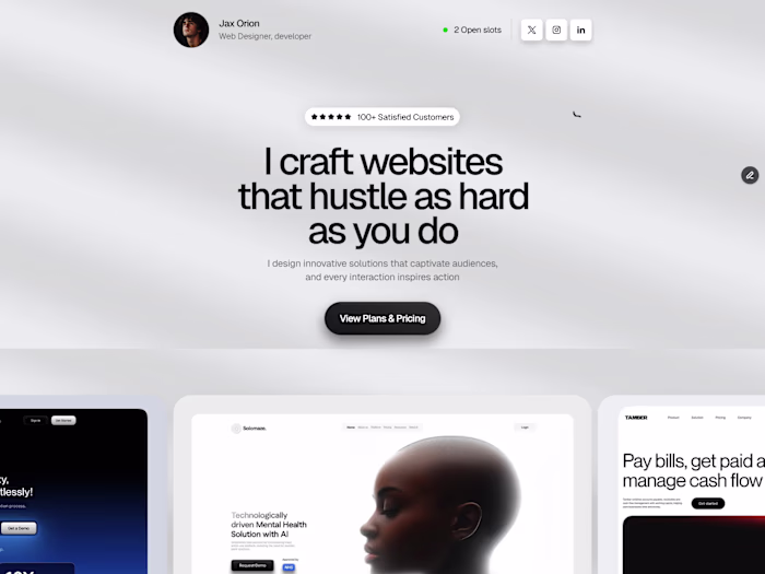 Website Design + Framer Development