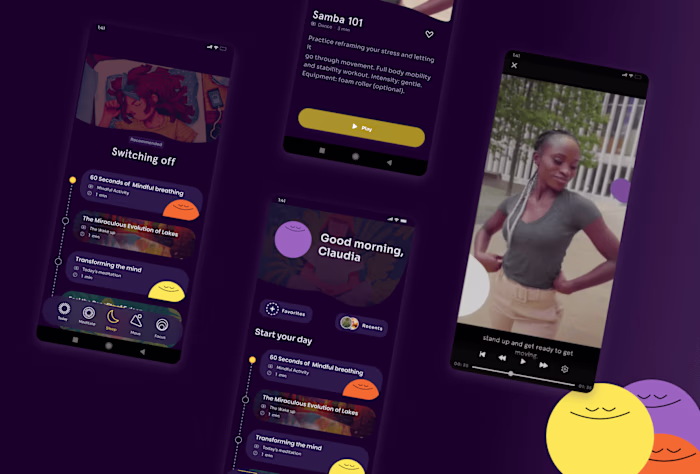 UI redesign of Headspace
