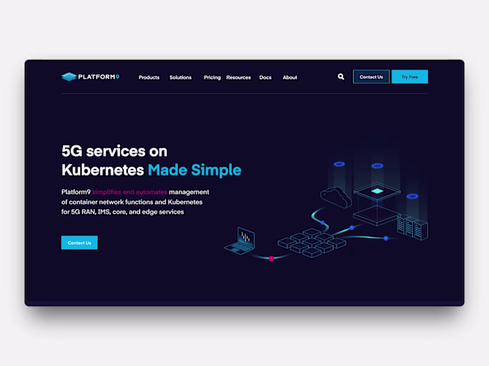 Platform9 - Private Cloud Website Design