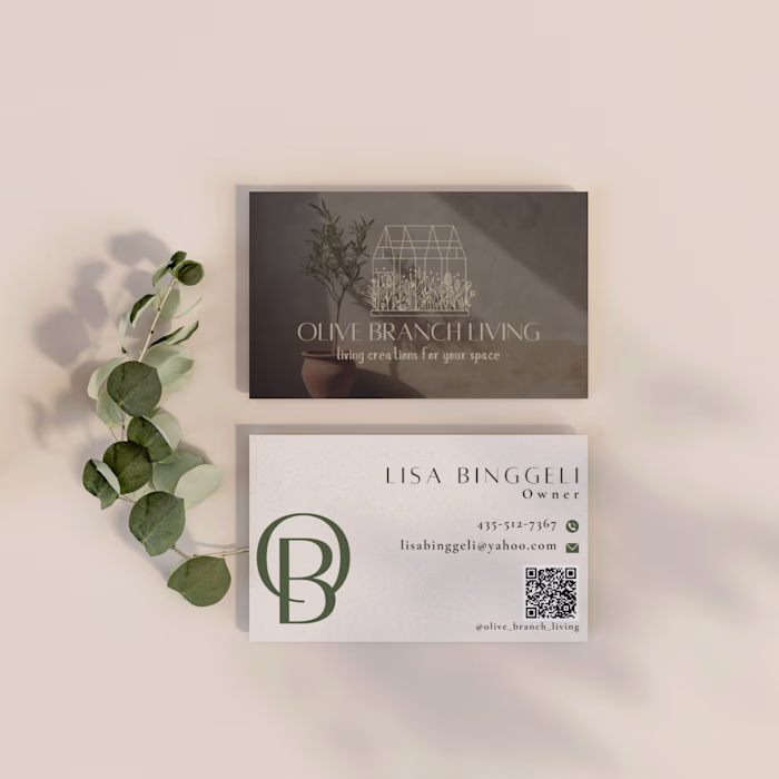 Olive Branch Living Logo & Business Card Design