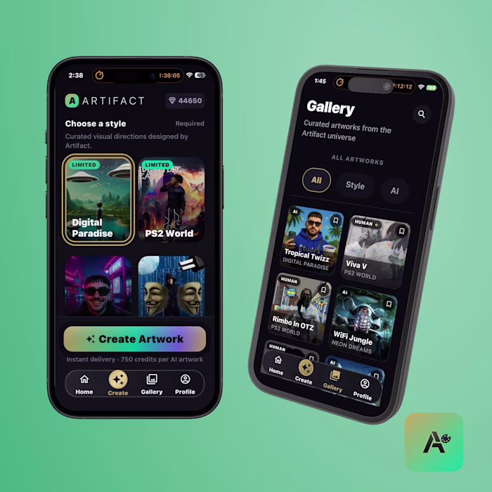 Artifact App - Mockups