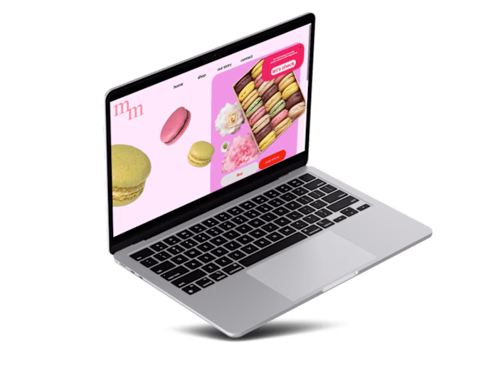 Website for a french pastry brand