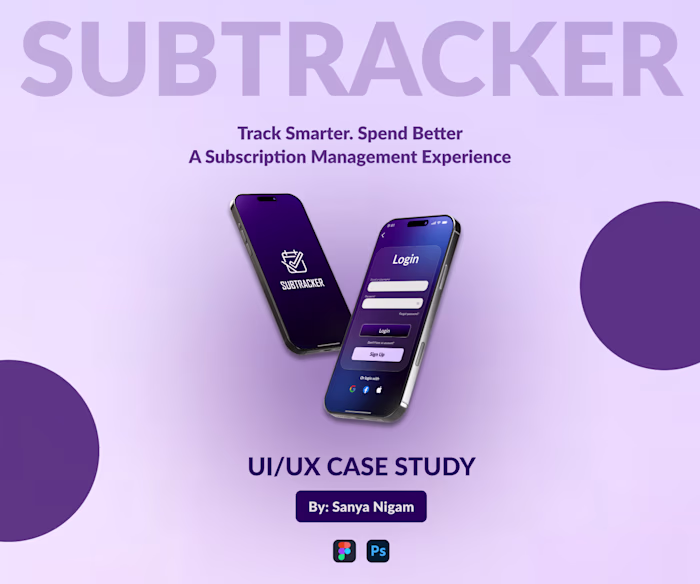 SUBTRACKER App (Full UI/UX Case Study)