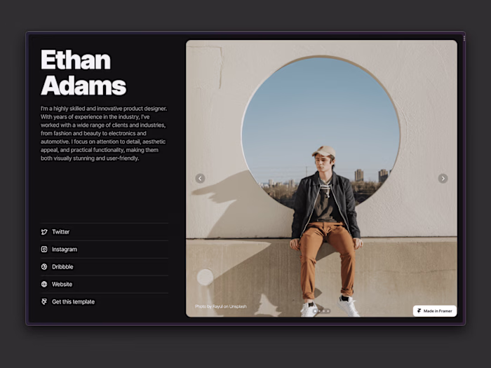 Character for Framer