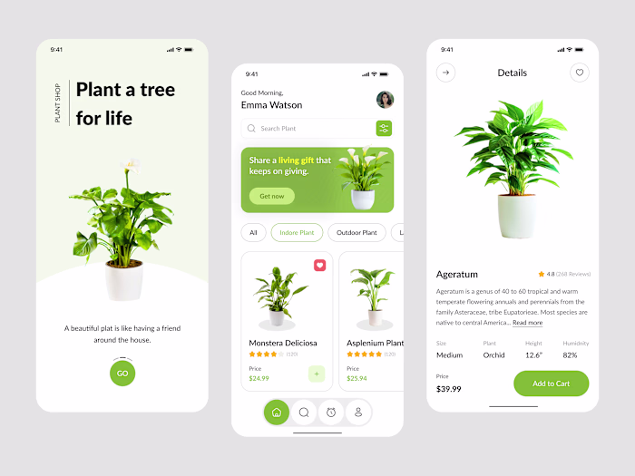 Plants Shop App UI