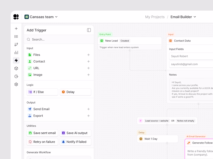 Workflow Builder Dashboard
