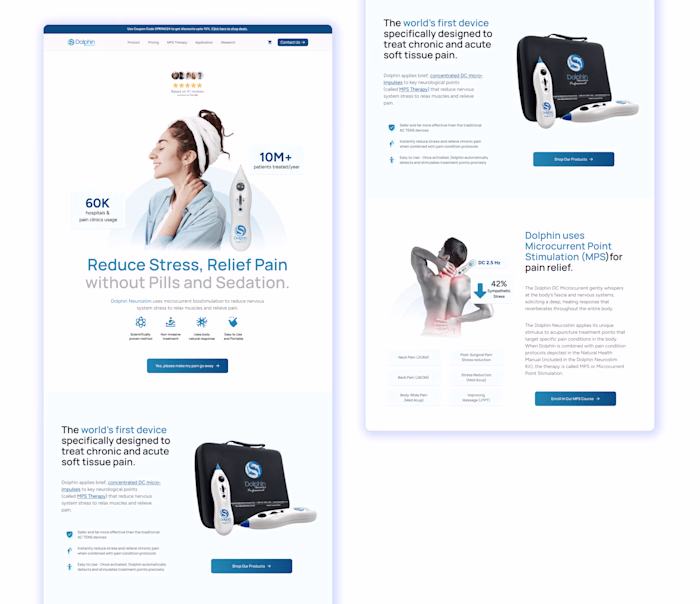 Figma Design : Medical device landing page