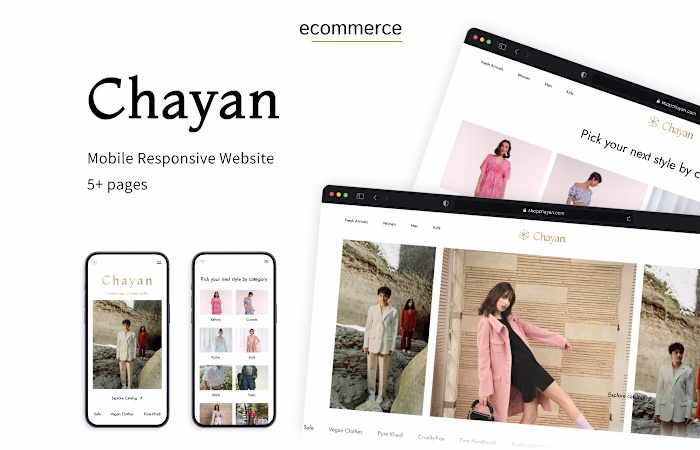Chayan - Luxury Clothes Ecommerce Website