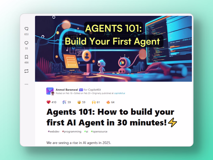 Technical Writing for Copilotkit | 40k+ views