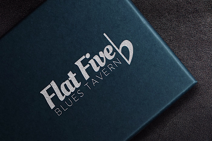 Logo Design - Flat Five Blues Tavern