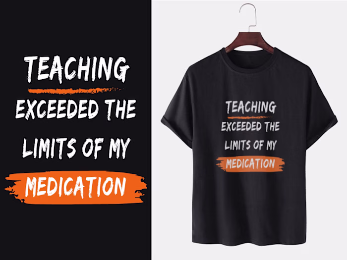 Custom Quote Illustration to print on a T-Shirt Design