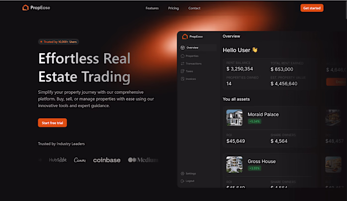 PropEase Startup SAAS Template