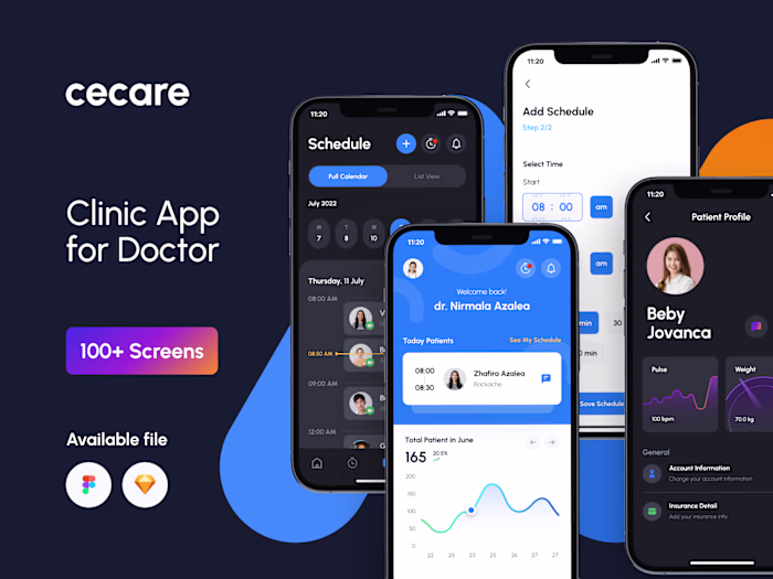 UI UX of Clinic App for Doctors