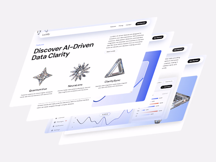 Lucidly | AI Data Analytics SaaS Website