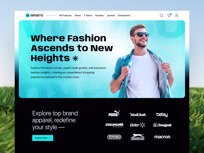 Amaro Website Design