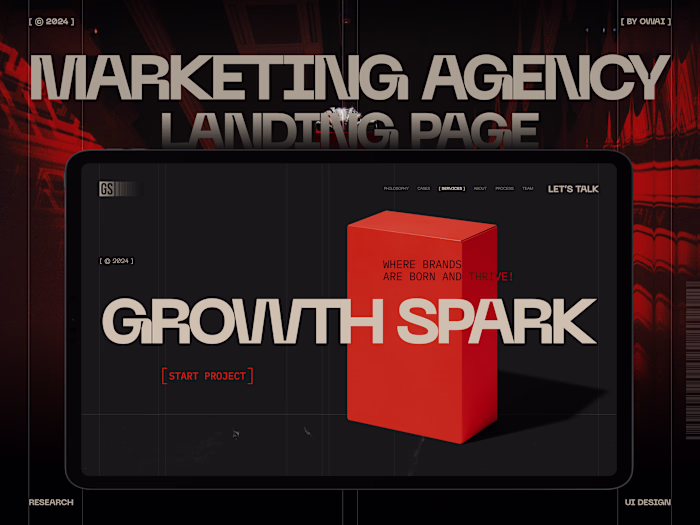 Growth Spark - Landing Page for Marketing Agency