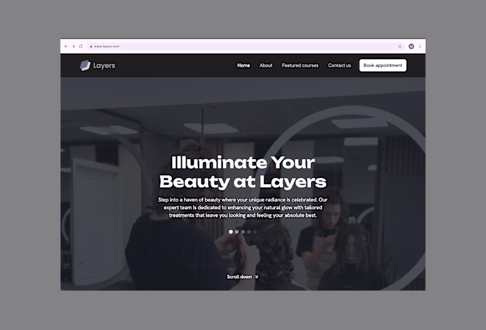 Layers Hero section redesigned 