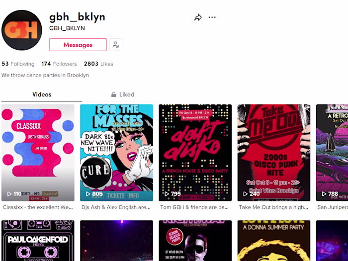 GBH Events TikTok Management