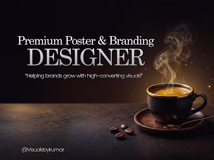 Premium Cafe Grand Opening Poster