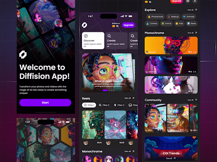 Diffision – AI Art Generator App