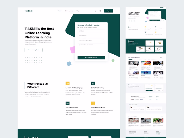 TokSkill Web Redesign