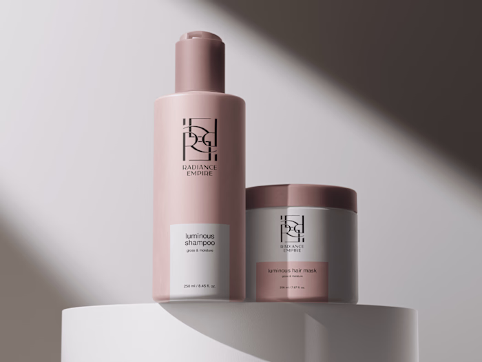 Radiance Empire: Logo, naming, branding & packaging design