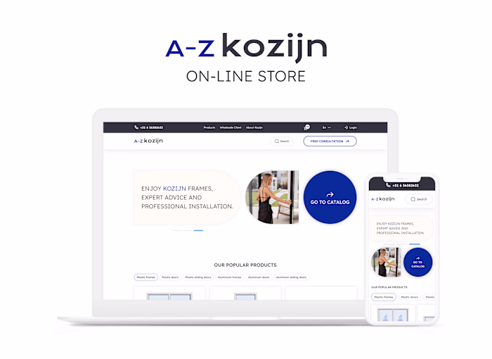 Online store of windows and doors