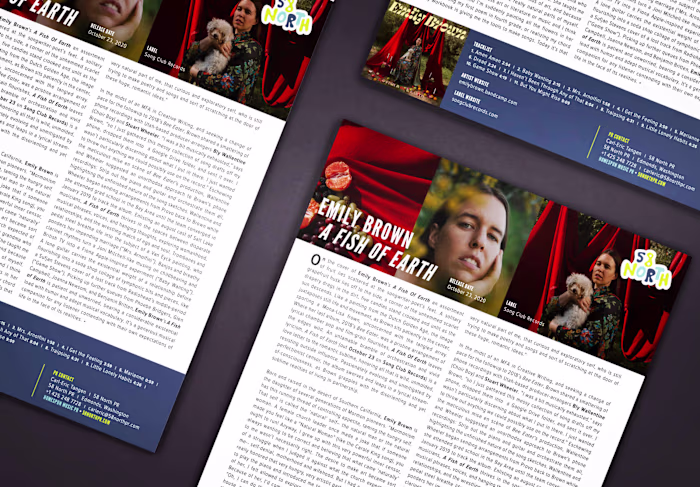 Emily Brown: 'A Fish of Earth' Album Release Bio and One-sheet