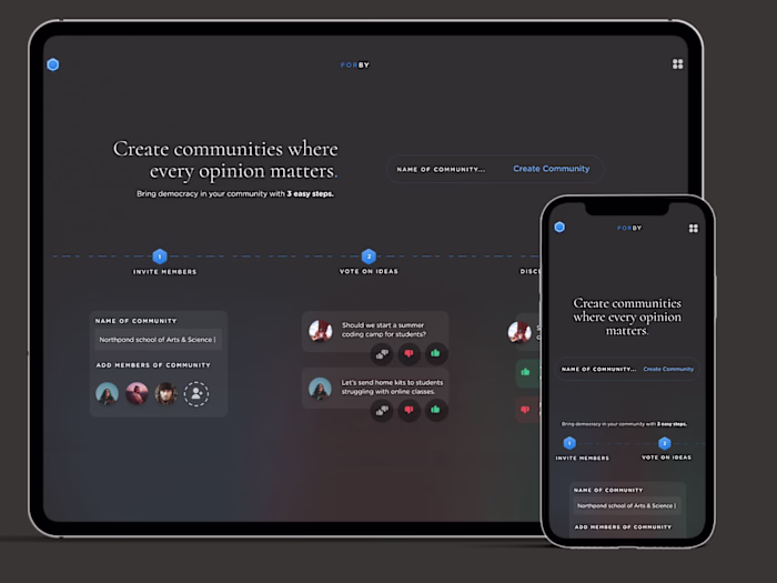 Community SaaS Website Design