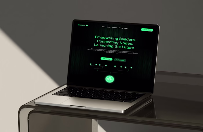 NodeLink Landing Page Design