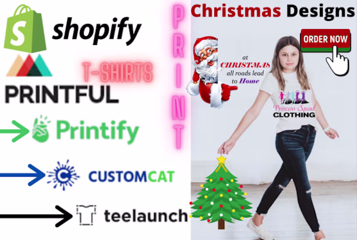 develop a print on demand shopify store using printful