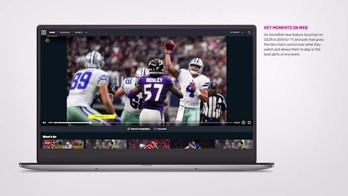 Favourites and Key Moments on DAZN