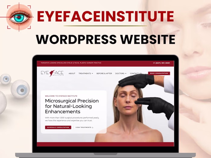 Eye Face Institute  | Wordpress Website