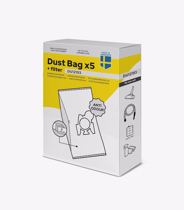 Package design: Vacuum cleaner bags