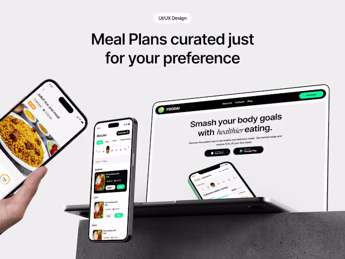 Food AI meal planner app