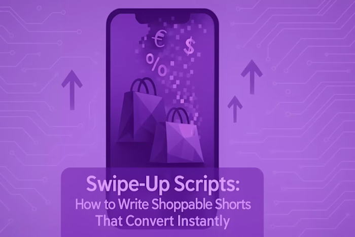 Swipe-Up Scripts: How to Write Shoppable Shorts That Convert Instantly