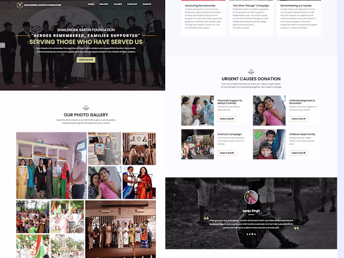 NGO Landing Page