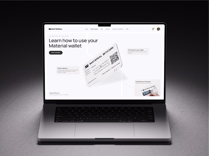 Material - Indestructible cold crypto wallets