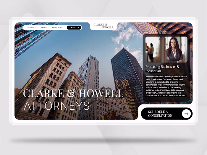 Blending a Corporate Professional Feel with Modern Design