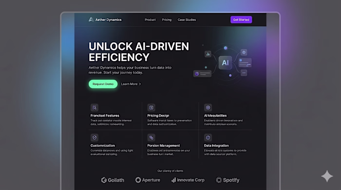 Modern SaaS Landing Page