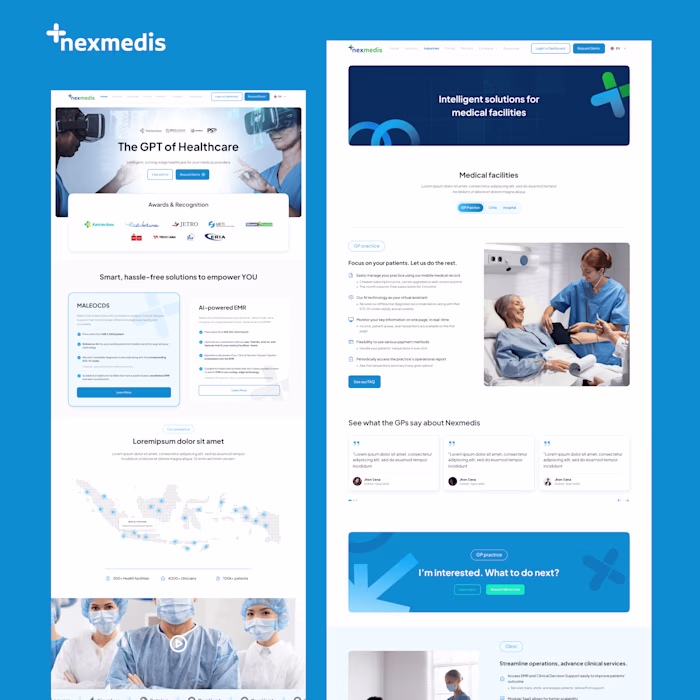 Nexmedis Website Revamp